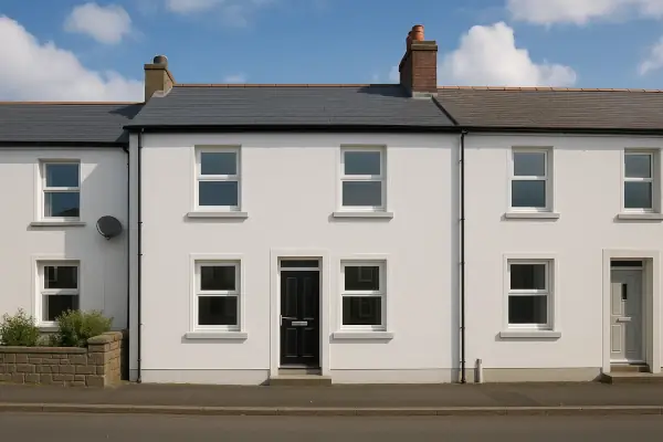 Rendered home exterior